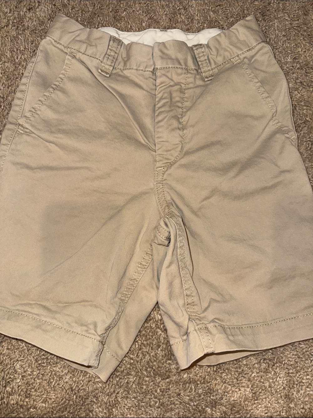GAP kids Khaki Flat-Front Casual Shorts